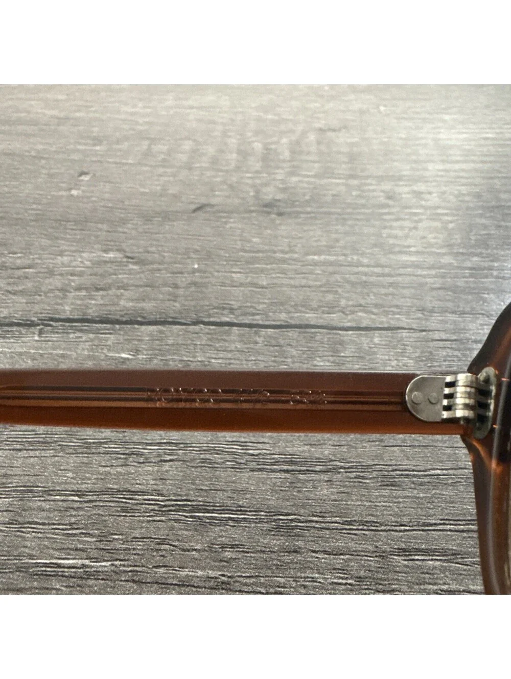 Vintage USS Romco Eyeglasses FRAMES ONLY Brown Military 4 1/2 - 5 3/4 50-20